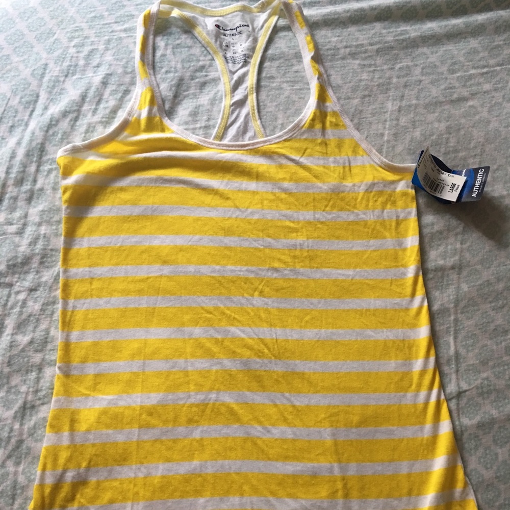 Champion workout tank with tags.